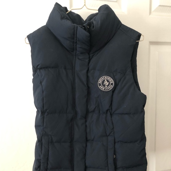 Abercrombie & Fitch Blue Puffy Vest - Picture 1 of 3